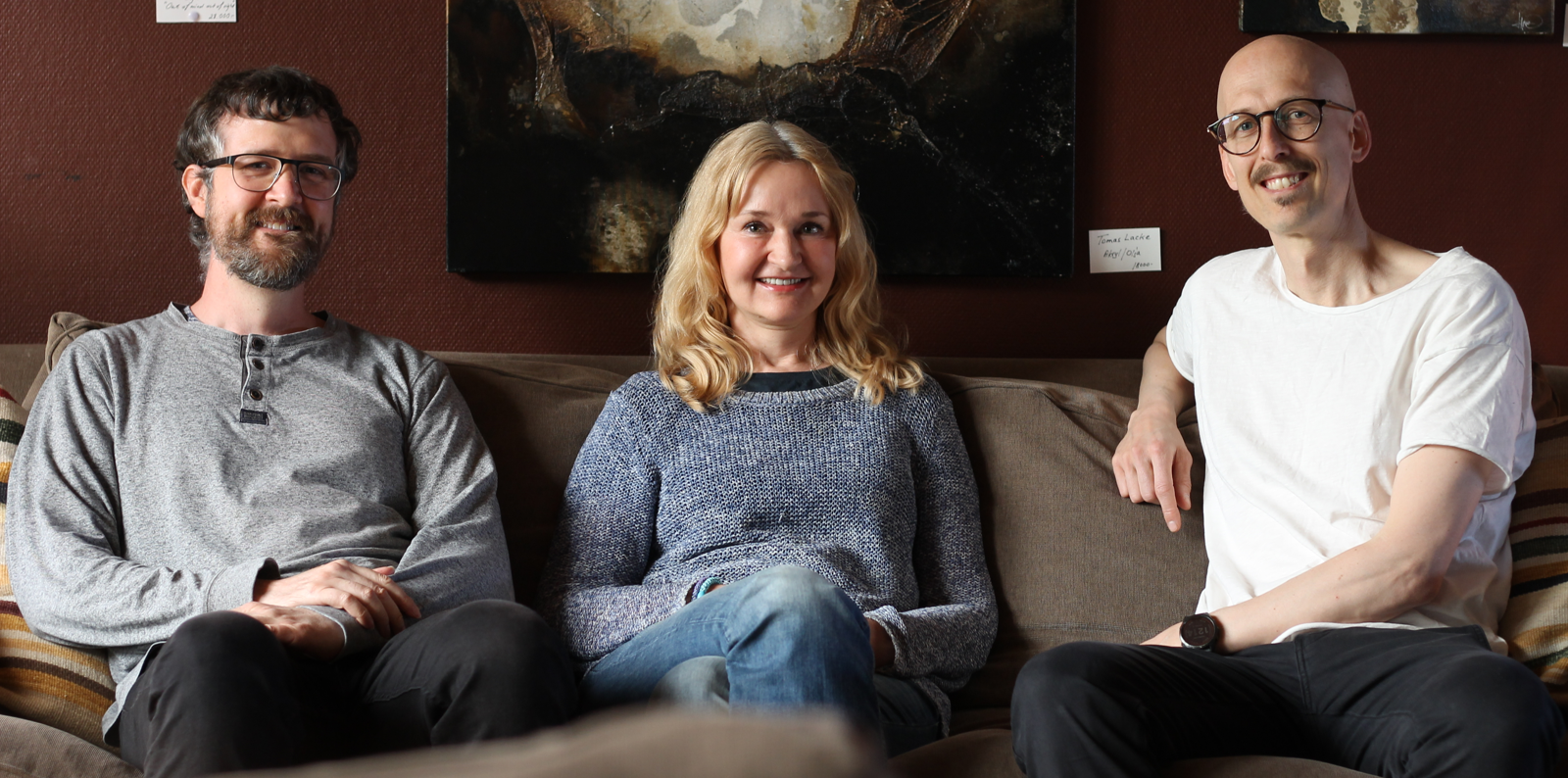 Erik, Piret and Henrik, Hepp Hive founders.